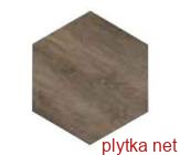 Керамическая плитка Плитка Клинкер TIMBER HEX.EBANO 285x325 темный 285x325x6 матовая