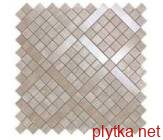 Мозаика (30,5x30,5) MARVEL TRAVERTINO SILVER DIAGONAL бежевый 305x305x0