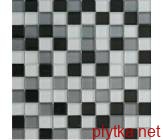 Мозаїка Мозаика (30х30) ANASTASIA GRIGIO білий 300x300x0 чорний