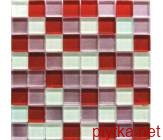 Мозаика Glance Red Lilac 8mm сиреневый 300x300x0 красный микс