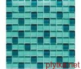 Мозаїка Crystal Aqua Mix 6mm мікс 300x300x0 блакитний
