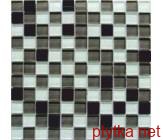 Мозаїка Crystal Black Grey 6mm мікс 300x300x0 чорний сірий