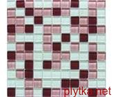 Мозаика Crystal Light Lilac 6mm микс 300x300x0 розовый