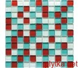 Мозаика Crystal Red Blue 6mm красный 300x300x0 голубой микс