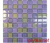 Мозаїка Aura Grey Viola 8mm фіолетовий 300x300x0 сірий