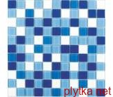 Мозаика Fusion Blue Mix 4mm микс 300x300x0 голубой