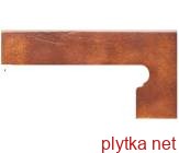 Плитка Клинкер ALBANY Teka ZANQUÍN dcha. 20х39 коричневый 200x390x0 матовая