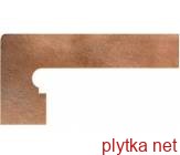 Плитка Клинкер Isla Malta Zanquín izda 20х39 темный 200x390x0 матовая коричневый