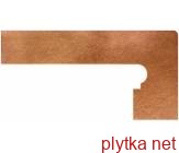 Плитка Клинкер Isla Chipre Zanquín dcha.20х39 коричневый 200x390x0 матовая