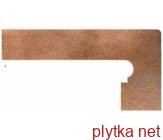 Плитка Клинкер Isla Malta Zanquín dcha.20х39 темный 200x390x0 матовая коричневый
