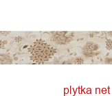 Керамічна плитка DEC LIDIA A BEIGE декор, 250х750 бежевий 250x750x8 глянцева