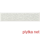 Керамічна плитка MRV279 LIST.SATIN BIA/GRIGIO фриз, 150х602 світлий 150x602x11 структурована
