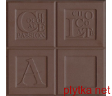 Керамическая плитка DEC CHOC 4-PASSION RECT декор, 400х400 коричневый 400x400x8 матовая
