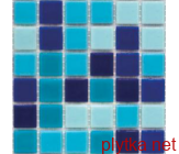 Мозаїка R-MOS WA3132333637 мікс синій (на сітці), 327x327x4 матова