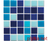Мозаика R-MOS WA3132333637 микс синий (на бумаге), 327x327x4 327x327x0 матовая