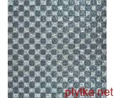 647 Мозаїка шахматка рельєфна платина - рельєфний сірий