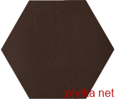 Керамогранит Natural Brown duro Heksagon, 26х26 коричневый 260x260x0 структурированная