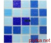 Мозаика Glmix13, 32,7х32,7 белый 327x327x0 глянцевая синий