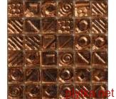 Мозаика S-MOS DD04Q, 30х30 коричневый 300x300x8 глянцевая структурированная
