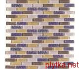 Мозаїка S-MOS CHT05(CT05) BRICK LILA, 30,6х32,4 мікс 306x324x6 глянцева жовтий фіолетовий коричневий