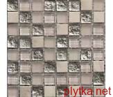 Мозаика T-MOS DF01+G01+ARISTON, 30х30 черный 300x300x8 глянцевая