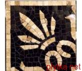 Мозаика C-MOS BORDER 018С POL декор, 15х15 белый 150x150x10 полированная черный