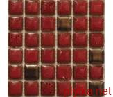 Мозаїка CR2304 (23MM), 30,5х30,5 чорний 305x305x8 глянцева червоний