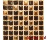Мозаика S-MOS SP0158, 31,6х31,6 коричневый 316x316x8 глянцевая бежевый