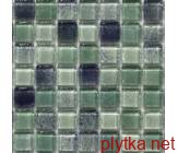 Мозаика V-MOS FASHION  AZZURO MIX, 30х30 зеленый 300x300x8 глянцевая