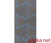 Керамическая плитка CHARLOTTE PATTERN BLT 250X500 D21/G синий 500x250x0 глазурованная 