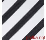 Керамическая плитка GEOMETRY DIAGONAL 600X600 D11 белый 600x600x0 глазурованная  черный