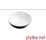 Раковина накладна DOKOS 39,5 см, чорно-біла