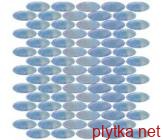 Керамическая плитка Мозаика R-MOS/ LR36 IRIDIUM ELLIPSE SEA xbc синий 300x305x6
