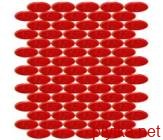 Керамическая плитка Мозаика R-MOS/ LR99 IRIDIUM ELLIPSE FUOCO xbc красный 300x305x6