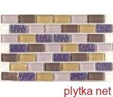 Керамическая плитка Мозаика S-MOS CHT05(CT05) BRICK LILA сиреневый 306x324x6