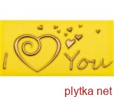 Керамічна плитка SANDRA LOVE 2 YL 76X152 D22/G жовтий 76x152x0 глазурована