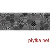 Керамічна плитка PATTERN BK 200X500 D17 чорний 200x500x0 глазурована
