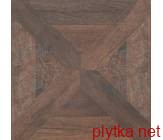 Керамогранит Керамическая плитка 16556 DECORO VINTAGE ROVERE декор, 478х478 коричневый 478x478x8 матовая