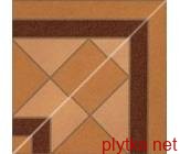 Керамическая плитка CANT.BASILDON NATURAL декор, 158х158 оранжевый 158x158x8 матовая