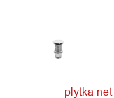 Донный клапан для раковины с переливом, с белой керамической накладкой (универсальный)