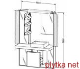 зеркальная стена + мебель + система хранения Duravit MW 9825