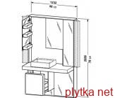 зеркальная стена + мебель + система хранения Duravit MW 9820