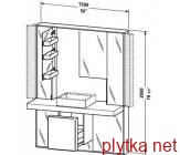зеркальная стена + мебель + система хранения Duravit MW 9828