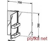 Зеркальный шкафчик для ванной Duravit Starck S1 9721 L/R