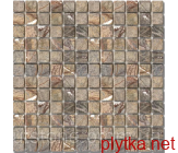 Мозаика Стар. МКР-4С (15х15) 6 мм Bidasar Brown коричневый 15x15x6 матовая