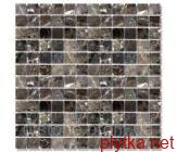 Мозаика Полир. МКР-4П (15х15) 6 мм Dark Mix черный 15x15x6 полированная