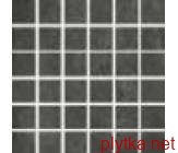 Керамическая плитка Mosaico black 5x5 черный 50x50x10 матовая