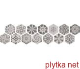 Керамическая плитка Esagona Grey 18x21 серый 180x210x10 матовая