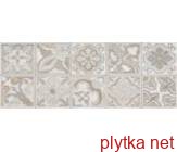 Керамическая плитка DOLORIAN decor light silver серый 230x600x10 глянцевая