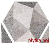 Керамічна плитка HEXAGONO LUTON MULTICOLOR 2 сірий 230x266x8 матова